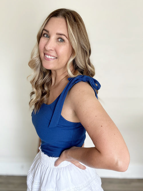 Brilynn Top - Blue - FINAL SALE