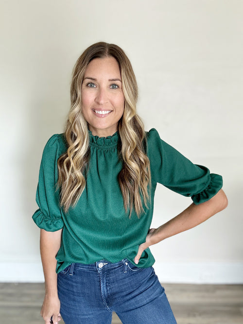 Chase Top - Green - FINAL SALE