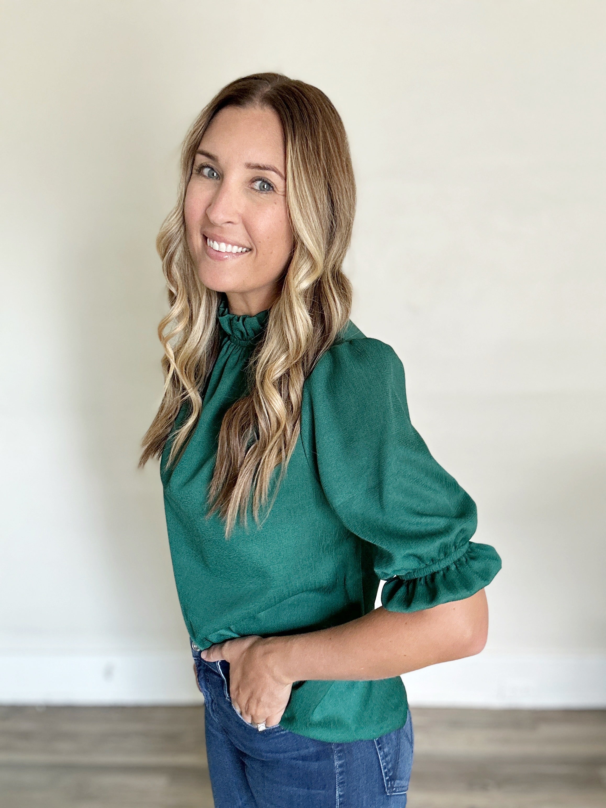 Chase Top - Green - FINAL SALE