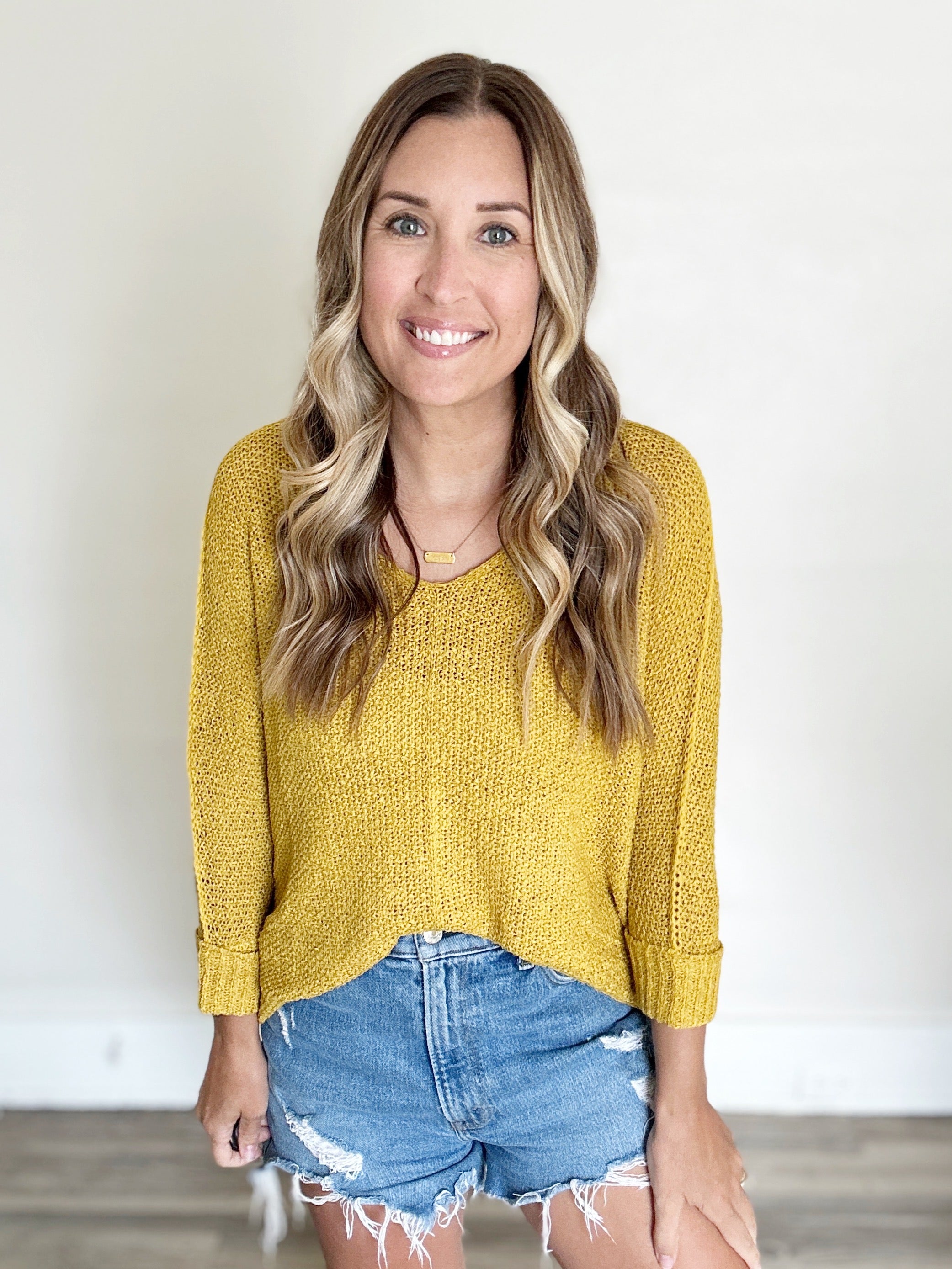 Kelly Sweater- Mustard - FINAL SALE