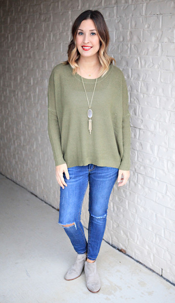 Amelia Sweater - Moss
