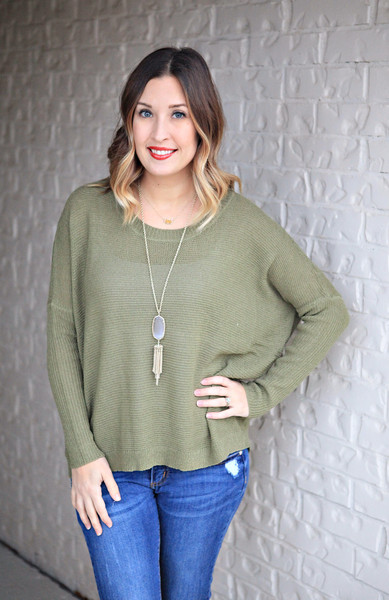 Amelia Sweater - Moss